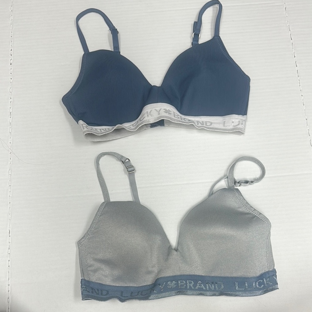 Lucky Brand Blue and Gray Intimates Collection